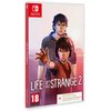 Okładka gry "Life Is Strange 2" na konsolę Nintendo Switch przedstawia dwóch młodych chłopców, z których jeden wyciąga rękę do przodu. Na dole okładki znajduje się logo PEGI 18 oraz informacja: "Download Code Only. No game card is included. Code de téléch