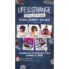 Na plakacie widnieje tytuł "Life Is Strange Collection" oraz informacja o dostępności pięciu pełnych gier i wszystkich DLC, z ponad 100 zdobytymi nagrodami. Na dole znajduje się tekst: "Available only on PlayStation 5 Box October 2, 2025", a także logotyp