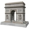 Model 3D przedstawiający Łuk Triumfalny z puzzli, z widocznymi detalami architektonicznymi i rzeźbami na powierzchni. Na podstawie modelu znajduje się napis: "ARC DE TRIOMPHE DE L'ÉTOILE".