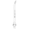 Przezroczysta końcówka do irygatora z białą nasadką na górze, z widocznym napisem "PHILIPS Sonicare" oraz oznaczeniem "N2". Produkt ma smukły, zakrzywiony kształt, przeznaczony do czyszczenia trudno dostępnych miejsc.