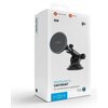 Białe opakowanie z uchwytem samochodowym, na którym widnieje napis "15W", "MagSafe compatible", "Metal body", "qi2", "MAGROUND XL CAR MOUNT for windscreen or dashboard", "Wireless charging" oraz logo "FIXED". Na opakowaniu znajduje się również ilustracja 