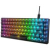 Na zdjęciu znajduje się klawiatura z podświetleniem RGB, na której widoczne są klawisze z oznaczeniami liter, cyfr i funkcji. Na boku klawiatury widnieje napis "LEGION".
