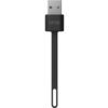 Czarny kabel USB z widocznym logo "EPOS" na wtyczce. Kabel ma płaski kształt z otworem na końcu.