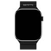 Czarno-szary pasek silikonowy do zegarka, z widocznym logo "Holdit" na pasku. Produkt przeznaczony jest do Apple Watch 4/5/6/7/8/9/10/SE (40/41/42 mm).