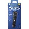 Opakowanie latarki VARTA Night Cutter Pro F20R z napisem "3 Years Guarantee" oraz "1000 Lumens", z ikonami oznaczającymi wodoodporność IP67 i ładowanie USB-C. Na opakowaniu widoczna jest również grafika latarki oraz logo VARTA.