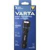 Opakowanie latarki VARTA Night Cutter Pro F20R Tactical z napisem "3 Years Guarantee" oraz logo VARTA, przedstawia latarkę o mocy 1000 lumenów, z funkcjami IP67 Waterproof, Glass Breaking i USB-C Rechargeable.