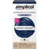 Opakowanie produktu z napisem "simplicol DAS ORIGINAL" oraz "BARWNIK DO TKANIN INTENSYWNY CIEMNY GRANAT". Dodatkowe informacje to "Easy to use", "Made in Germany", "Quality since 1874", oraz opis: "Barwnik w płynie i proszek utrwalający z solą do odnawiania koloru wyrobów włókienniczych. Równomierny, wspaniały efekt".