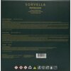Czarne opakowanie z napisem "SORVELLA Red Baccarat Luxury Fragranced Home Fragrance & Candle & Home Spray Set" w złotym kolorze. Widoczne są szczegółowe informacje o zawartości i ostrzeżeniach dotyczących produktów: Home Fragrance 120 ml, Home Spray 250 m