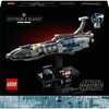 Na zdjęciu znajduje się opakowanie zestawu LEGO 75377 Star Wars "Niewidzialna Ręka", przedstawiające model statku kosmicznego na czarnym tle. Widoczne są logotypy LEGO, Star Wars oraz Disney, a także napis "18+ | 75377 | 557 pcs" i grafika z okazji 25-lec