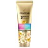 Złota tuba z napisem "PANTENE Pro-V 3 MINUTE MIRACLE" oraz "HYDRATION RECHARGE" na kolorowym tle, poniżej napis "INTENSIVE CONDITIONER FOR VERY DRY HAIR WITH PRO-VITAMINS". Na opakowaniu widoczne są również grafiki przedstawiające kapsułki.