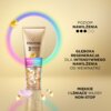 Na zdjęciu znajduje się złoty produkt do włosów z napisem "PANTENE Pro-V 3 MINUTE MIRACLE HYDRATION RECHARGE INTENSIVE CONDITIONER FOR VERY DRY HAIR WITH PRO-VITAMINS", otoczony kolorowym okręgiem. Obok widnieje tekst: "POZIOM NAWILŻENIA ●●●○○, GŁĘBOKA RE