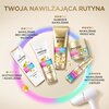 Na zdjęciu znajduje się zestaw produktów do pielęgnacji włosów marki Pantene, w tym szampon, odżywka, intensywna odżywka, maska na noc oraz serum, z napisem "TWOJA NAWILŻAJĄCA RUTYNA". Widoczne są także opisy: "OCZYSZCZENIE I NAWILŻENIE", "NAWILŻENIE BEZ 