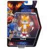 Opakowanie zawiera figurkę postaci z gry, umieszczoną w przezroczystym plastikowym etui, z napisem "TAILS" na dole. W tle widoczne są ilustracje innych postaci oraz logo "SONIC 3 THE HEDGEHOG".