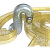 Zbliżenie na fragment labiryntu 3D z przezroczystymi, złotymi ścianami i metalową kulką wewnątrz. Widoczne są również oznaczenia liczbowe na powierzchni labiryntu.