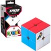 Opakowanie i zabawka kostka Rubika 2x2 z kolorowymi ściankami, na opakowaniu widnieje napis "SPEED 2x2" oraz "50 Years Official Rubik's Officiel". Na kostce znajduje się logo "Rubik's Speed".