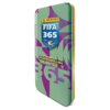 Puszka kolekcjonerska z kartami PANINI FIFA 365 Adrenalyn XL 2026, z widocznym logo PANINI oraz napisami "FIFA 365" i "ADRENALYN OFFICIAL TRADING CARDS" na kolorowym tle.
