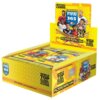 Żółte opakowanie kart kolekcjonerskich z serii "PANINI FIFA 365 Adrenalyn XL 2026" z widocznymi napisami: "OFFICIAL TRADING CARDS", "WORLD TOP CLUBS, TEAMS & PLAYERS", "PLAY ONLINE: adrenalynpf365.com" oraz logo "FIFA 365". Na opakowaniu znajdują się również grafiki przedstawiające piłkarzy.