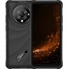 Smartfon z czarną obudową, wyświetlaczem z pomarańczowym wzorem heksagonalnym oraz dużym aparatem z trzema obiektywami i lampą błyskową. Na obudowie widoczne jest logo "HAMMER".