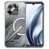 Smartfon DOOGEE Blade GT Play 5G 8/256GB 6.72" 120Hz w kolorze srebrnym, z widocznym logo "DOOGEE" na tylnej obudowie, która ma futurystyczny wzór z okręgami i liniami. Przód urządzenia pokazuje ekran z zakrzywionym wzorem graficznym.
