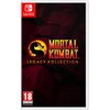 Okładka gry "Mortal Kombat: Legacy Kollection" na Nintendo Switch z widocznym logo gry przedstawiającym czarny smok na żółtym tle. Na dole znajduje się oznaczenie wiekowe "18" oraz napis "Provisional".