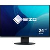 Monitor z widocznym logo "EIZO" na ekranie, z tłem w odcieniach niebieskiego i białym napisem "24" 61,1 cm".