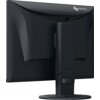 Monitor widziany od tyłu z logo "EIZO" w górnym rogu obudowy. Monitor posiada solidną podstawę i regulowane ramię.