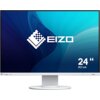 Monitor z białą ramką i podstawą, na ekranie widoczne jest logo "EIZO" oraz napis "24" 61,1 cm" na tle gradientu w odcieniach niebieskiego. Na dolnej ramce znajduje się małe logo "EIZO".