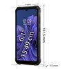 Smartfon z wyświetlaczem o przekątnej 6.1 cala (15.49 cm) jest przedstawiony z wymiarami: 161.5 mm wysokości, 77.6 mm szerokości i 15 mm grubości. Na ekranie widoczna jest godzina 10:09 oraz data "Wednesday, May 13", a na boku obudowy znajduje się napis "