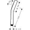 Schematyczny rysunek słuchawki prysznicowej z oznaczeniami wymiarów: kąt 68 stopni, średnica 94 mm, długość 164 mm, gwint G 1/2. Produkt to "Słuchawka prysznicowa HANSGROHE Activera Select S 28033670 Czarny matowy".