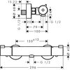 Schemat techniczny baterii prysznicowej z wymiarami: średnica 68 mm, długość 296 mm, odległość między przyłączami 150±12 mm, przyłącza G 1/2. Widoczne są także inne wymiary, takie jak 15-23 mm, 25 mm, 79 mm, 100 mm, 24 mm, oraz średnica 42 mm.