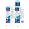 Opakowanie produktu "Spray do nosa STARPHARMA Hipertoniczna woda morska (100 ml)" zawiera informacje w języku polskim i angielskim, w tym opis działania, skład oraz instrukcje użycia. Widoczne są także zdjęcia niemowlęcia i dorosłej osoby, logo "Starpharma" oraz kod kreskowy.