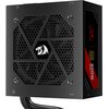 Czarny zasilacz komputerowy z widocznym logo smoka na kratce wentylatora oraz oznaczeniami "80 Plus Gold" i "850W ATX3.1" na boku. Na boku zasilacza znajduje się również napis "REDRAGON".