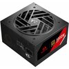 Czarny zasilacz komputerowy z widocznym wentylatorem na górze i logo smoka. Na boku znajduje się napis "REDRAGON", oznaczenie "80 Plus Gold" oraz "1000W ATX3.1".
