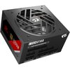 Czarny zasilacz komputerowy z widocznym wentylatorem na górze, oznaczony logo smoka. Na obudowie znajdują się napisy: "1200W", "80 Plus Gold", "GOLD ATX3.1", "MOTHERBOARD (18PIN+10PIN)", "IDE/SATA/MOLEX", "CPU/PCI-E".