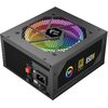 Zasilacz komputerowy z widocznym wentylatorem pod siatkową osłoną, podświetlanym w kolorach RGB. Na obudowie znajdują się oznaczenia: "RGB Fusion", "80 Plus Gold" oraz "850W".