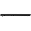 Czarny laptop widziany z boku, z widocznymi portami: HDMI, dwa USB-C, USB-A, gniazdo audio oraz czytnik kart pamięci. Urządzenie ma smukłą konstrukcję i jest zamknięte.