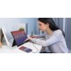 Na zdjęciu znajduje się monitor ZEUSLAP Z15ST 15" z wyświetlaczem 1920x1080px IPS, podłączony do smartfona za pomocą kabla. Na ekranie monitora widoczne są ikony aplikacji.
