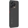 Szary smartfon z trzema dużymi obiektywami aparatu i napisem "50MP AI Camera" na module aparatu. Na obudowie widoczne są napisy: "ZTE", "CE" oraz "Model: ZTE 2318".