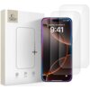 Opakowanie produktu z logo "TECH PROTECT" zawiera dwie sztuki szkła hartowanego, a obok znajduje się smartfon z nałożonym szkłem ochronnym, na ekranie którego widoczna jest godzina 9:41 oraz data "Monday, September 9". Na opakowaniu znajdują się ikony sym