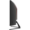 Czarny monitor o zakrzywionym ekranie, widoczny z boku, z czerwonym akcentem na tylnej obudowie, umieszczony na metalowej podstawie. Produkt to "Monitor ACER Nitro ED340CURX0bmiipx 34" 3440x1440px 200Hz 1 ms [VRB] Curved".