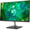 Monitor z cienkimi ramkami wyświetla abstrakcyjny obraz w odcieniach zieleni i niebieskiego. Na dolnej ramce widoczne jest logo "acer".