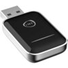 Czarny adapter USB z zaokrąglonymi krawędziami i srebrnym obramowaniem, na którego powierzchni widoczny jest napis "ZINS". Adapter ma gładką, błyszczącą powierzchnię.