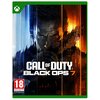 Okładka gry "Call of Duty: Black Ops 7" na konsolę XBOX ONE/XBOX SERIES X, przedstawia postać z bronią na tle podzielonym na niebieską i pomarańczową część. W dolnym rogu widnieje oznaczenie wiekowe 18+ oraz napis "www.pegi.info Tymczasowo".