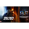 Na zdjęciu widoczna jest okładka gry "Call of Duty: Black Ops 7" z postacią trzymającą broń, podzieloną na niebieską i pomarańczową część. Obok znajdują się pudełka gry na różne platformy oraz tekst: "Zamów teraz, aby otrzymać wczesny dostęp do bety 2-5 p