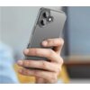Przezroczyste etui TECH-PROTECT Flexair Hybrid jest założone na smartfonie, który jest trzymany w dłoni. Na tylnej obudowie telefonu widoczne jest logo w kształcie nadgryzionego jabłka oraz dwa obiektywy aparatu i lampa błyskowa.