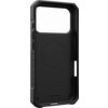 Czarne etui z włókna węglowego o strukturze plastra miodu, przeznaczone do telefonu Apple iPhone 17 Pro, z widocznym napisem "PATENTS PENDING" na dole. Produkt ma solidną konstrukcję z wycięciami na przyciski i porty.