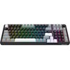 Na zdjęciu znajduje się klawiatura mechaniczna z podświetleniem RGB, posiadająca klawisze w różnych kolorach oraz widoczne logo "REDRAGON" w prawym dolnym rogu. Klawisze są oznaczone standardowymi literami i symbolami, a na górze znajdują się klawisze fun