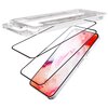 Na zdjęciu widoczne jest szkło hartowane 3MK Hardy Hardura 9H do Google Pixel 10/Pixel 10 Pro, umieszczone nad smartfonem z wyświetlaczem, na którym widnieje napis "Google Pixel 10/10 Pro" oraz logo "3MK". W tle znajduje się przezroczysta ramka montażowa.