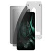 Na zdjęciu widoczne są dwa arkusze szkła prywatyzującego oraz szablon montażowy, przeznaczone do telefonu Samsung Galaxy S25 Edge. Na ekranie telefonu znajduje się napis: "DEDICATED TO: Samsung Galaxy S25 Edge" oraz logo 3MK.