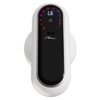 Masażer antycellulitowy MEDIA-TECH Anticell Massager MT6536 ma owalny kształt z białą obudową i czarnym panelem centralnym, na którym widoczny jest wyświetlacz z napisem "L6", przycisk zasilania oraz port. Wokół wyświetlacza znajdują się czerwone diody, a